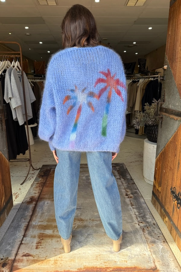 CARDIGAN SHORT - JEANS BLUE