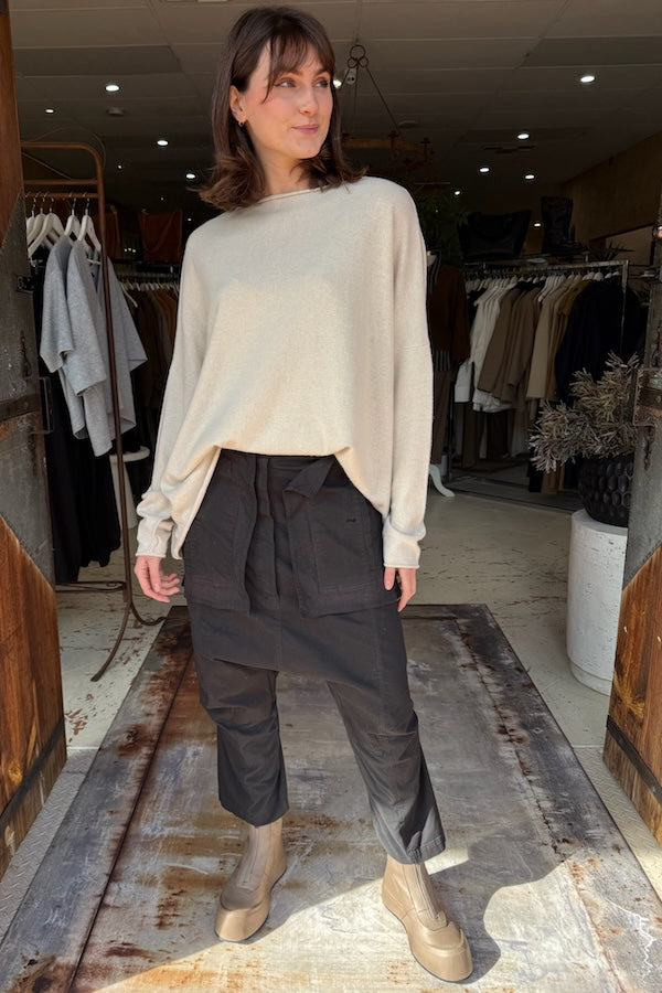 ARENA KNITTED TOP - VANILLA