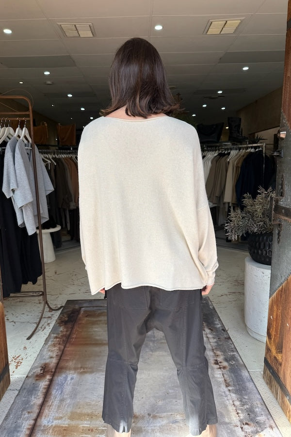 ARENA KNITTED TOP - VANILLA