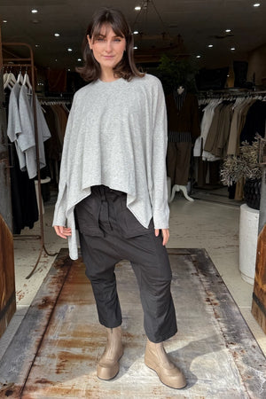 TIERRA KNITTED TOP - CLOUDY GRAY