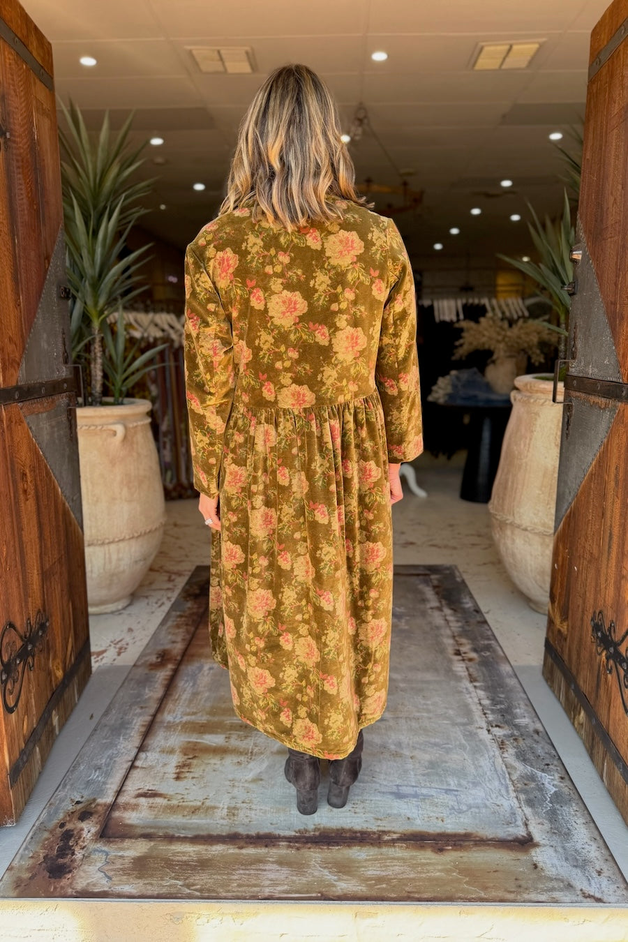 COAT MAURI - VELOUR FLEURS