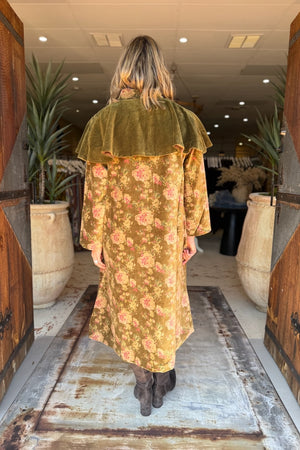 COAT POETI - VELOURS FLEURS