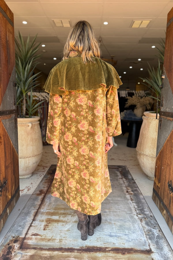 COAT POETI - VELOURS FLEURS