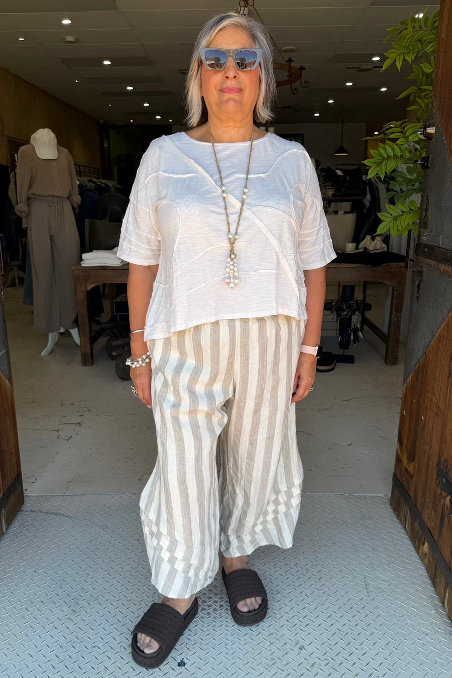 CROP T-SHIRT SHORT SLEEVE - CACTUS