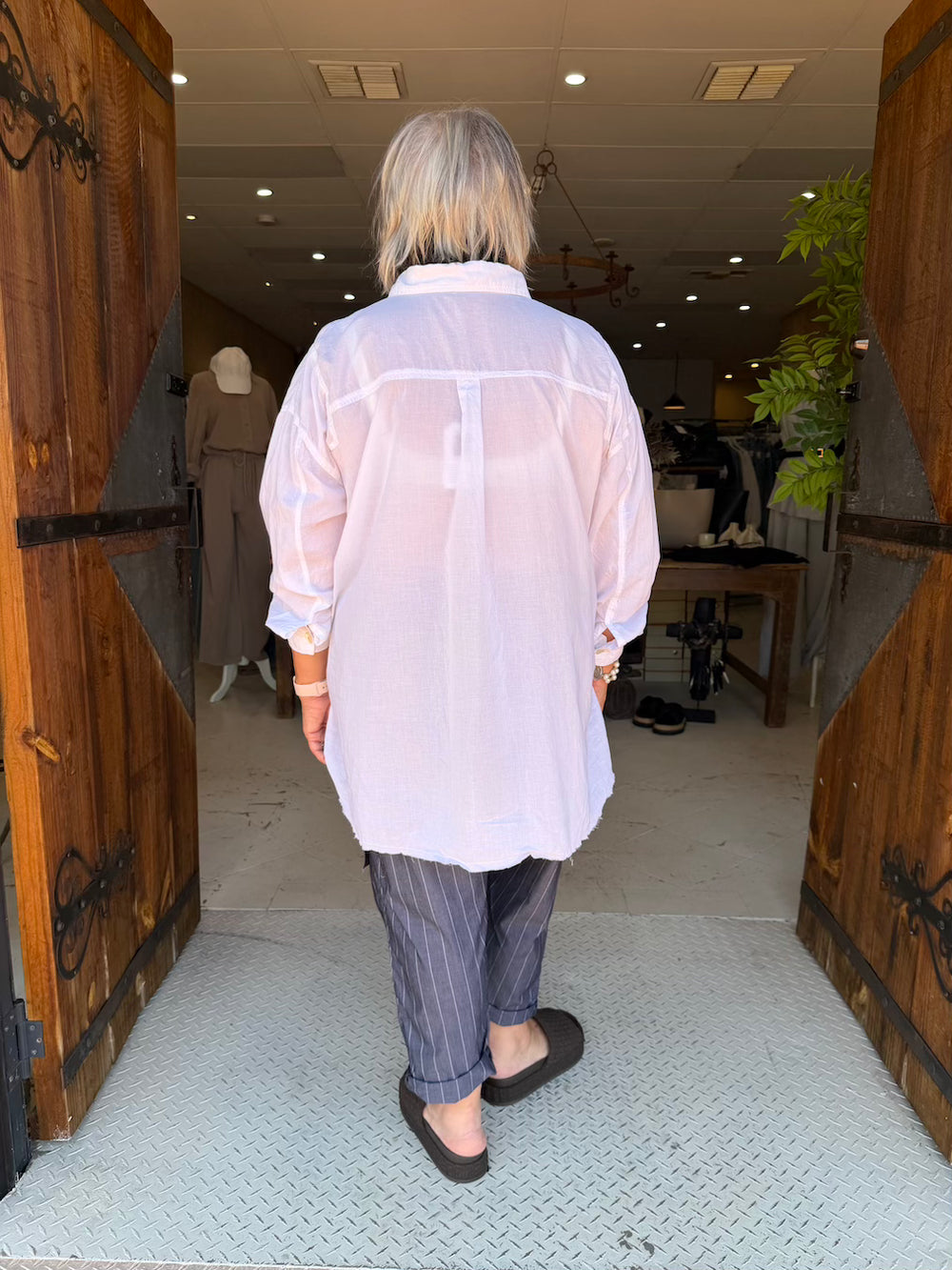 HENLEY SHIRT - WHITE