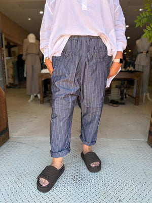 BARN PANTS - ASH STRIPED