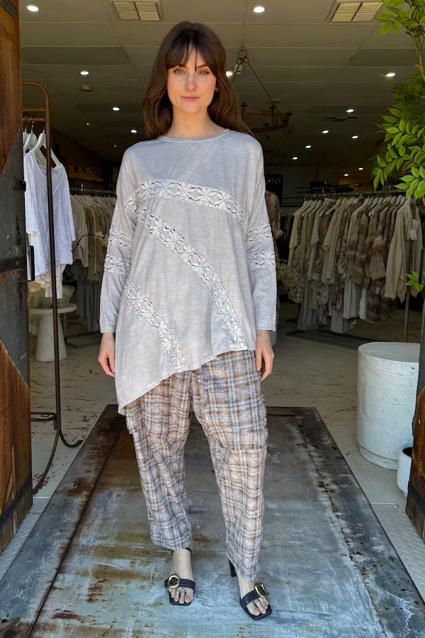 DAPHNE LONG SLEEVE TEE - DOVE