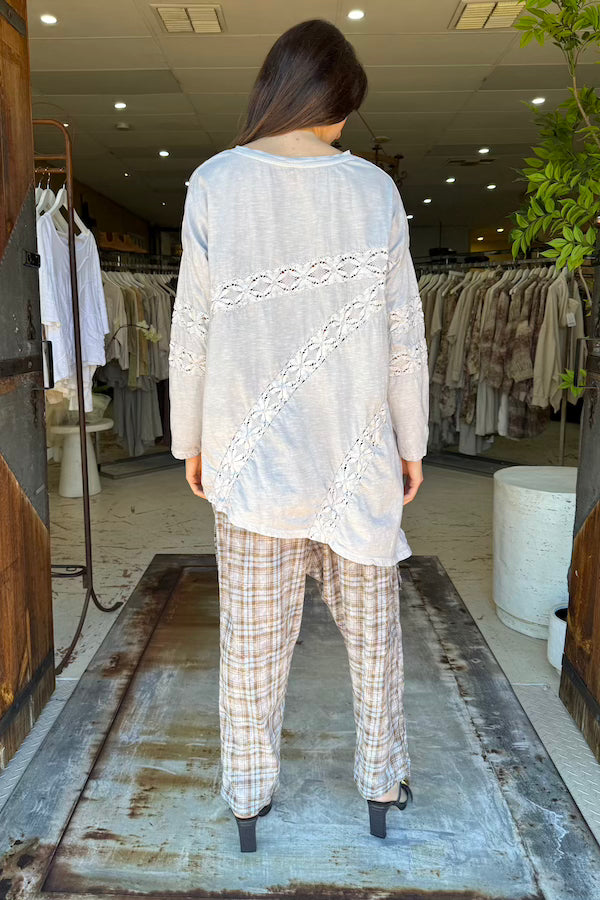 DAPHNE LONG SLEEVE TEE - DOVE