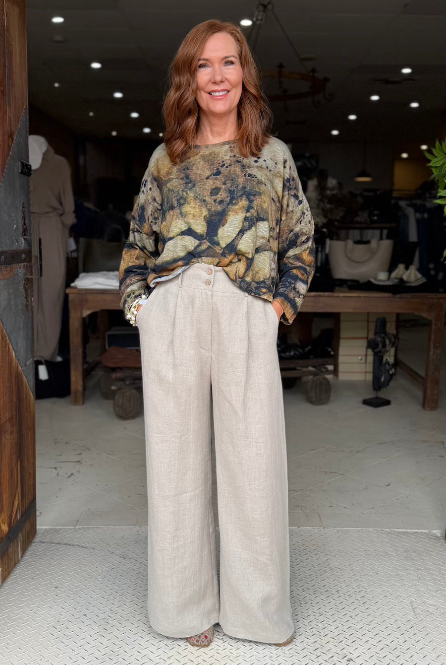 CROP T-SHIRT LONG SLEEVE - OLIVE ECO