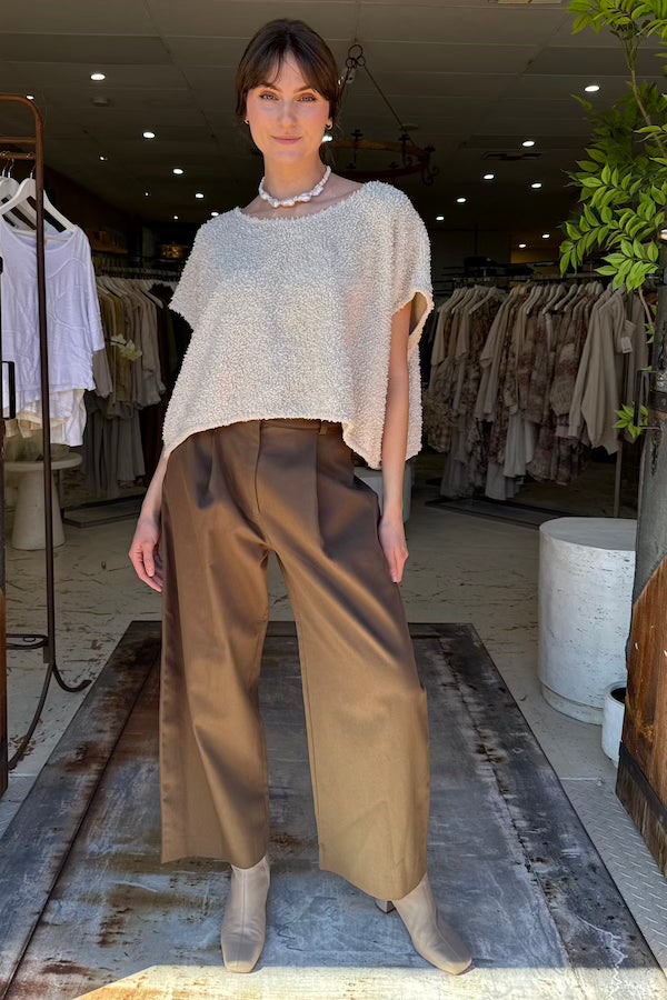 MARIONAHT TOP - GRUNGEWOLLE - GEFUHL (CREAM)