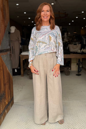 CROP T-SHIRT LONG SLEEVE - FERN