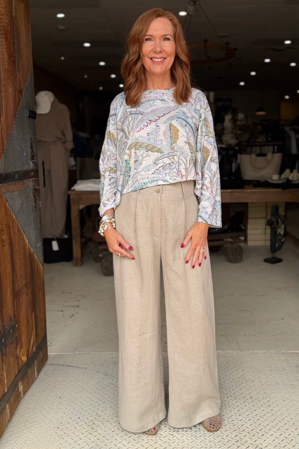 CROP T-SHIRT LONG SLEEVE - FERN