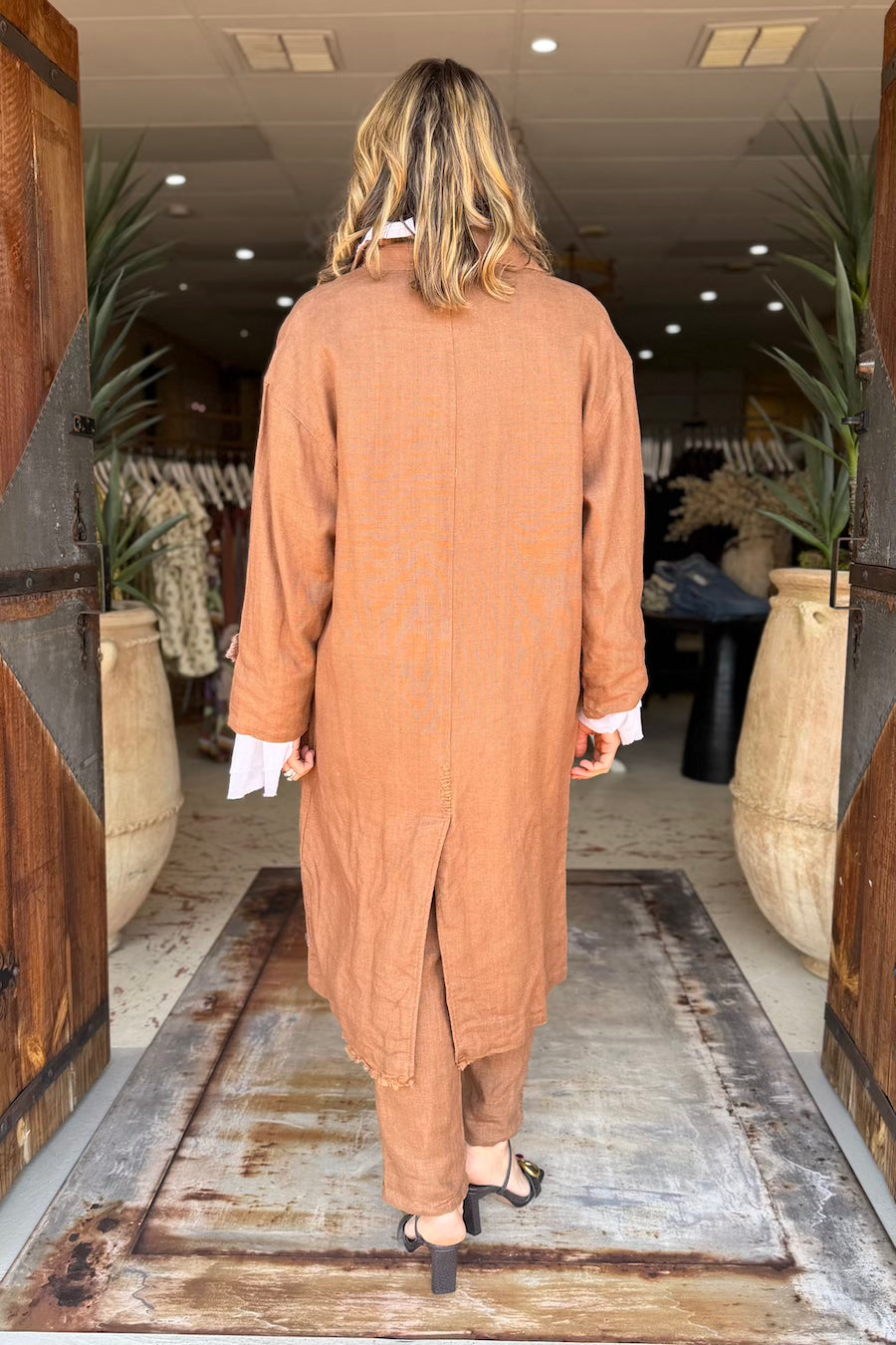 HOBO TRENCH LINEN - HAZELNUT