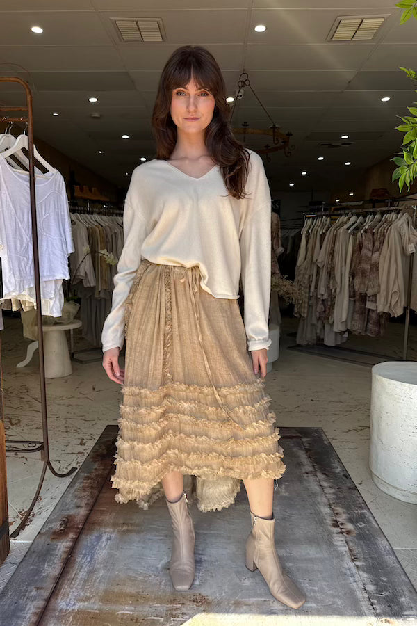 SERENE SANDS SKIRT - OATMEAL