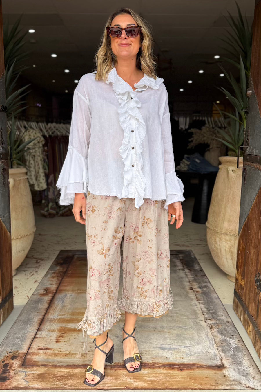 PIERROT SHIRT COTTON - WHITE