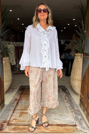 PIERROT SHIRT COTTON - WHITE