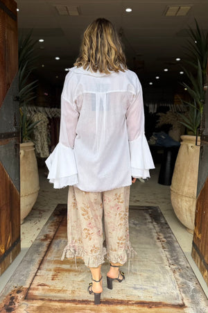 PIERROT SHIRT COTTON - WHITE
