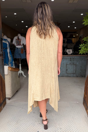 LONG BALLET SLIP - WHEAT