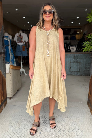 LONG BALLET SLIP - WHEAT