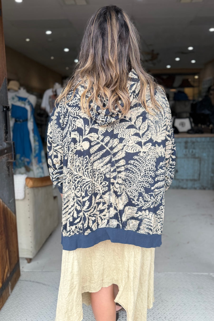 CROP BODE SWEATSHIRT - BLACK FERN