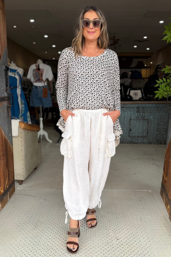 SAFARI PANTS - OFF WHITE