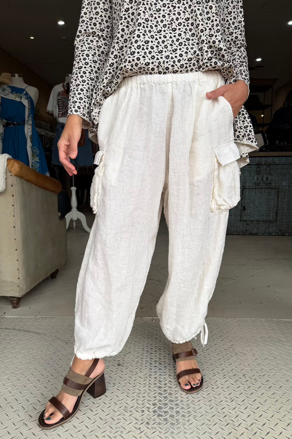 SAFARI PANTS - OFF WHITE