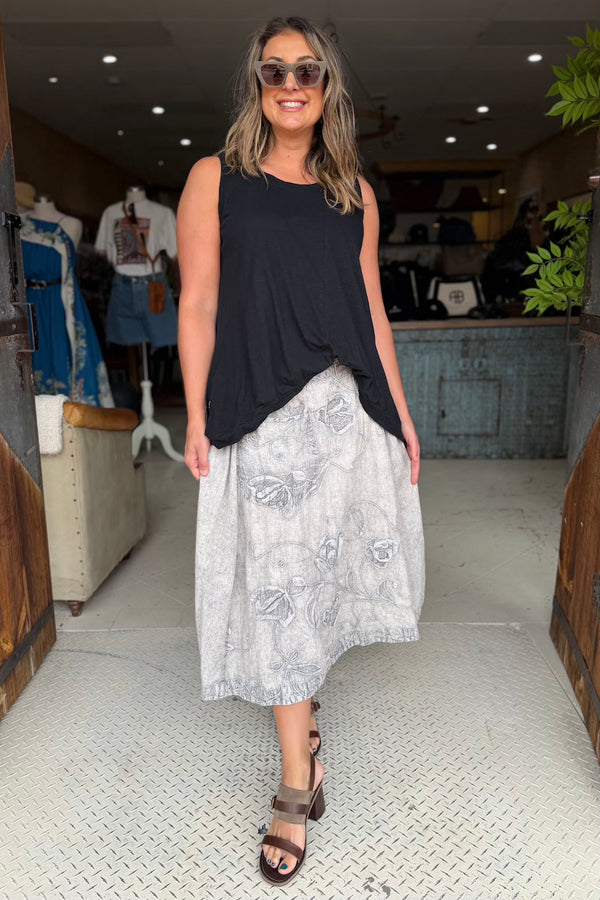 HARVEST SKIRT - GRAY