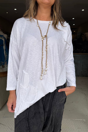 DAISY T-SHIRT LONG SLEEVE - WHITE