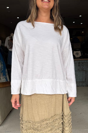 AGNES TEE - WHITE