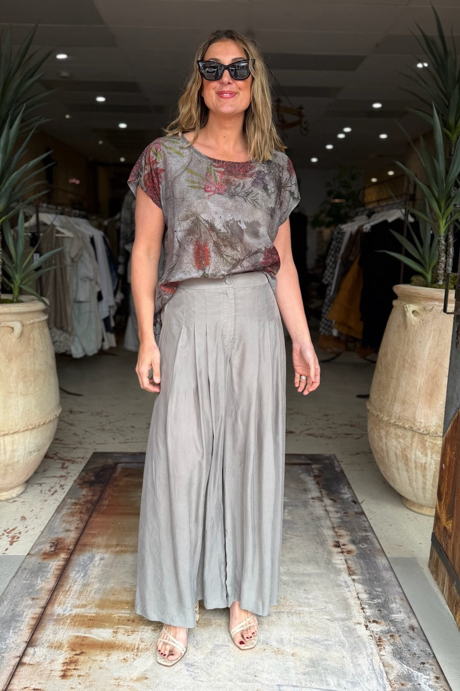 SUNA WIDE PANTS - CLOUD