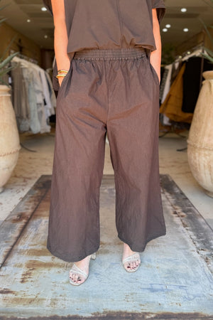 DEHNJUNG TROUSERS - CHOCO