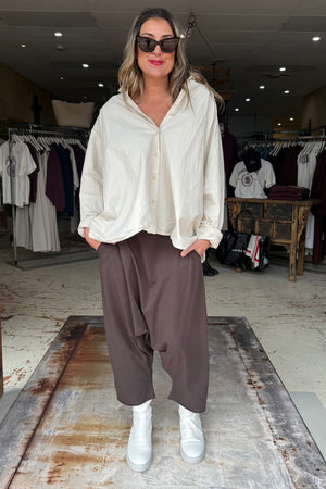 SLOWKIND TROUSERS - CHOCCO
