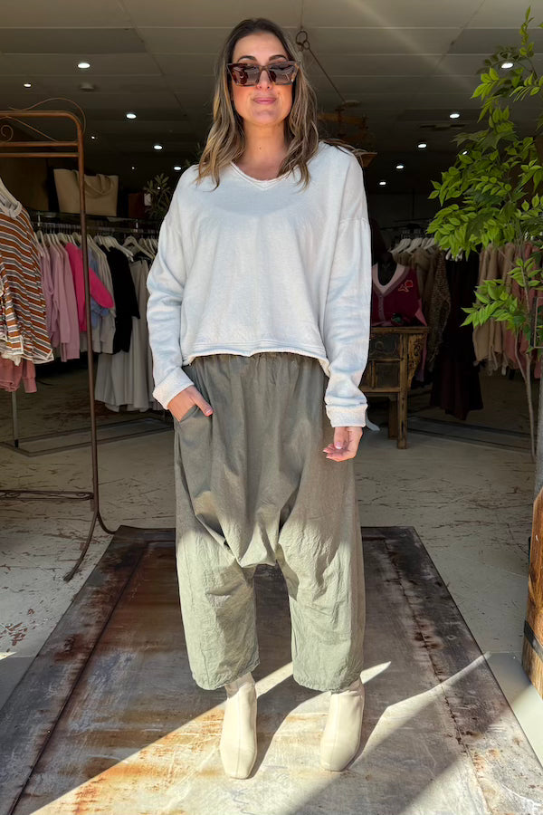 GLAMGONE SHIRT - HANFSWEAT GEFUHL (CREAM)