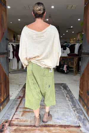 EARTHSONG HAREM PANTS - OLIVE