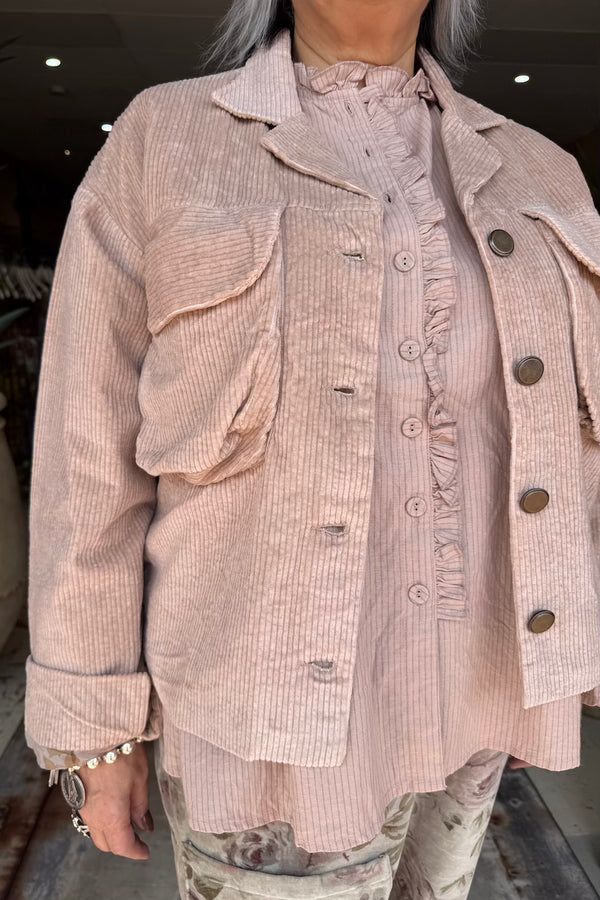 TEIKI JACKET - GRS VELOURS ROSE