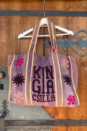 KINGA CSILLA BAG - PURPLE AND ORANGE