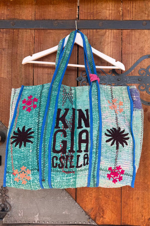 KINGA CSILLA BAG - BLUE AND GREEN