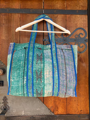 KINGA CSILLA BAG - BLUE AND GREEN