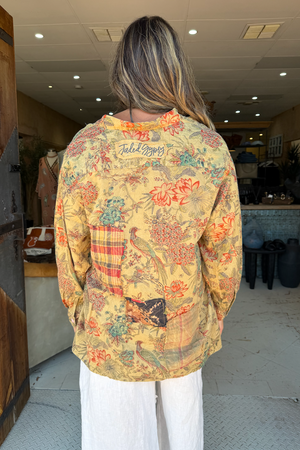 ENCHANTED FIELDS TOP - OLIVE