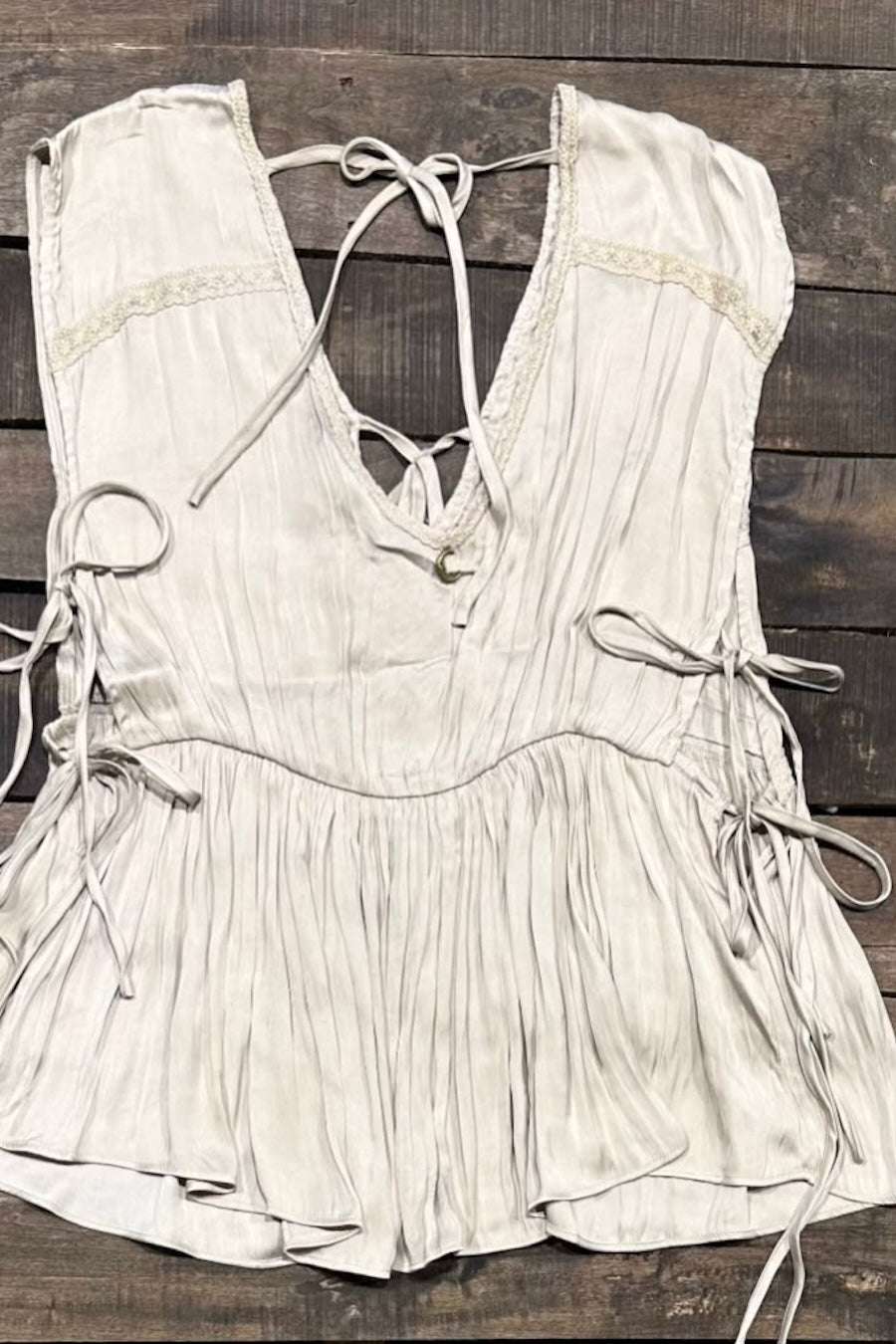 SOFT SPOKEN TOP - OATMEAL
