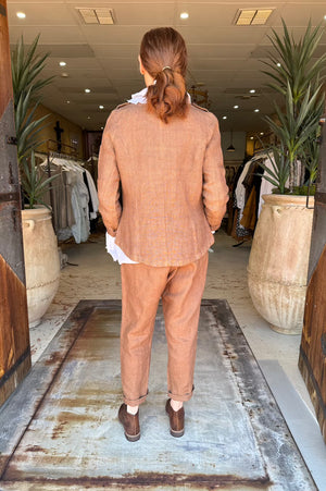 MILITIA JACKET LINEN - HAZELNUT