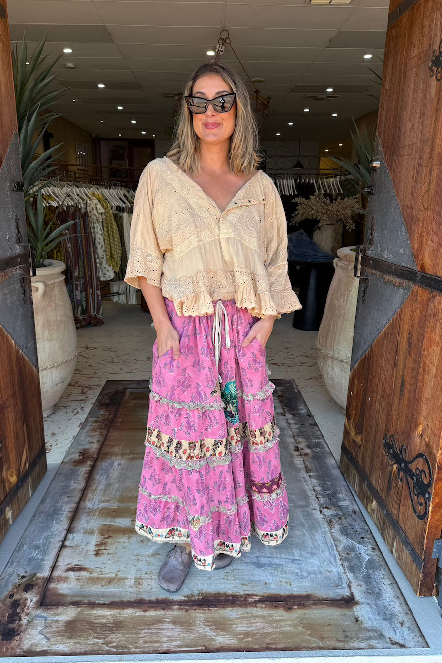 DUNE LIGHT SKIRT - FADED ROSE