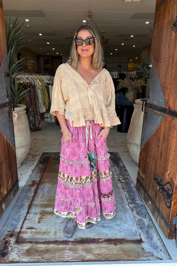 DUNE LIGHT SKIRT - FADED ROSE