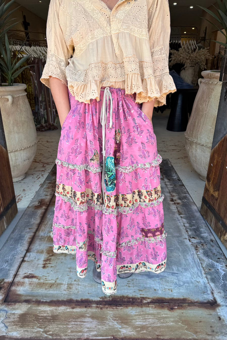 DUNE LIGHT SKIRT - FADED ROSE