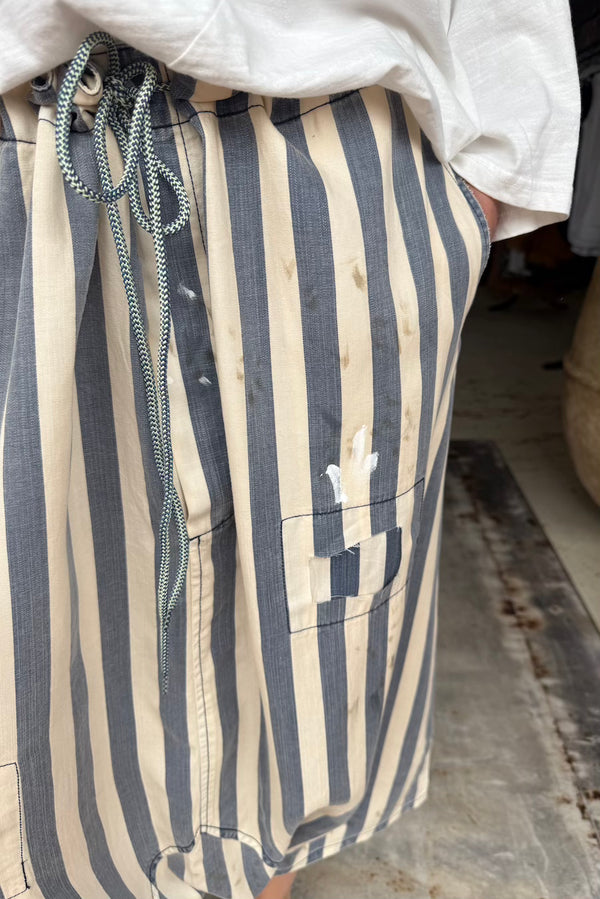 EARTHSONG HAREM PANTS - CHAMBRAY STRIPE