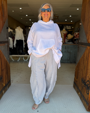 ORIGAMI PANTS - Stripe