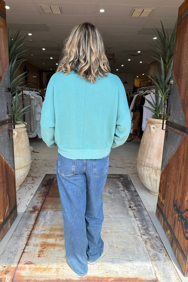 TIMELESS PULLOVER - AQUA