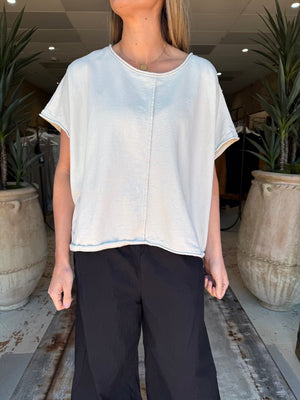 MASSEWEICH TOP - HANFSWEAT GEFUHL (CREAM)