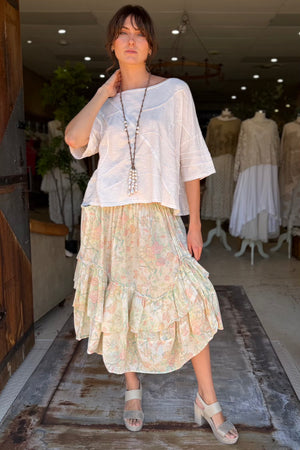 COSMO SKIRT - PEACH BIRD