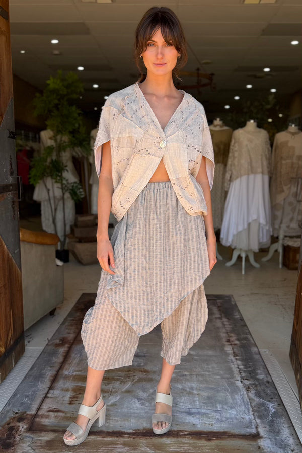 LOTUS PANT - DOVE/ALABASTER